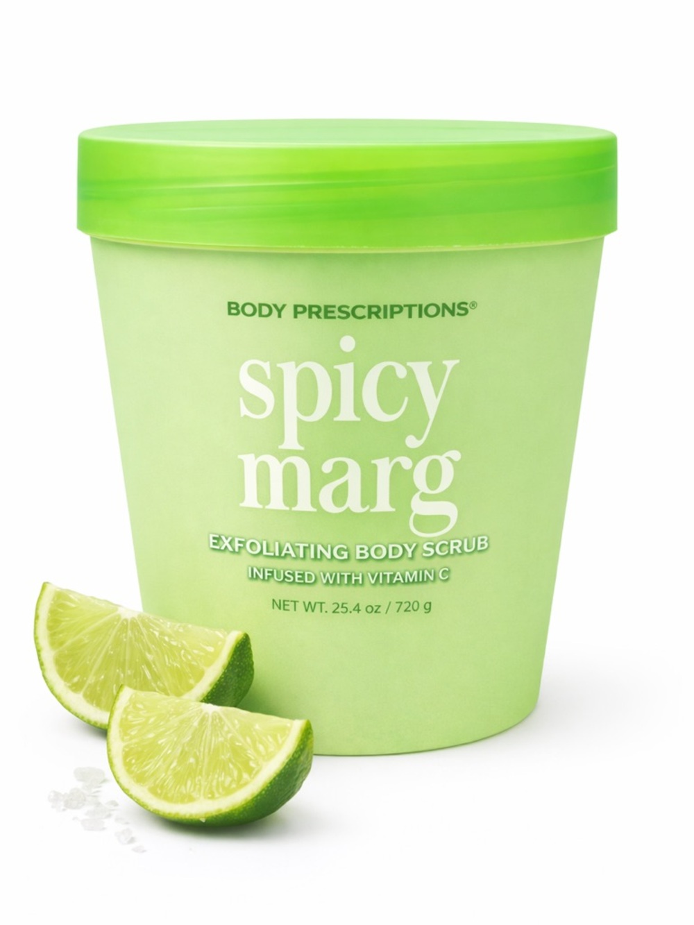 Body Prescriptions Spicy Marg Body Scrub Exfoliating Margarita Scent 23.6 oz